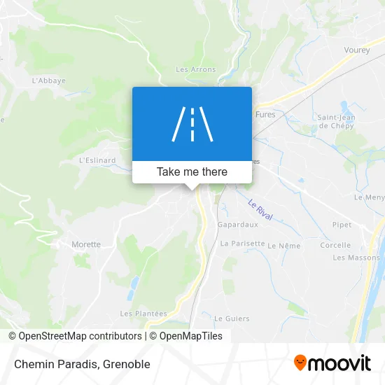 Chemin Paradis map