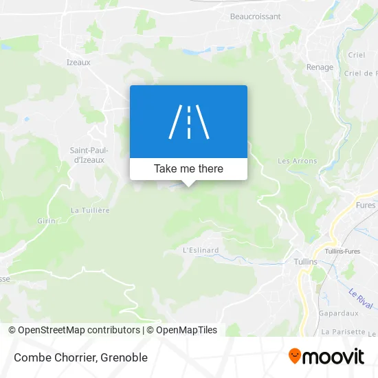 Combe Chorrier map