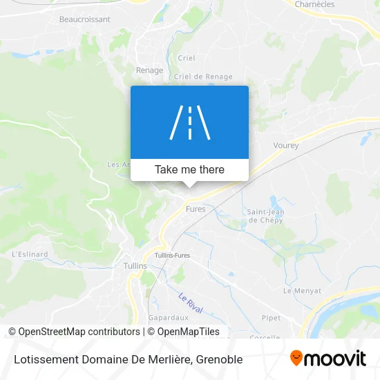 Lotissement Domaine De Merlière map