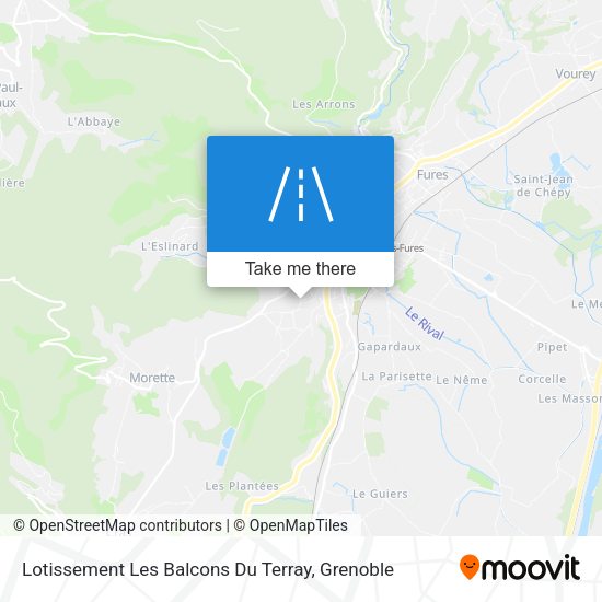 Lotissement Les Balcons Du Terray map
