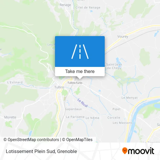 Lotissement Plein Sud map