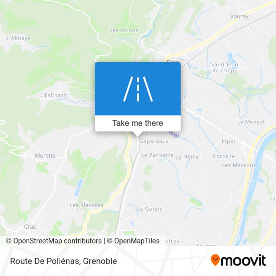 Route De Poliénas map