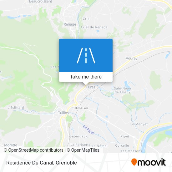 Résidence Du Canal map