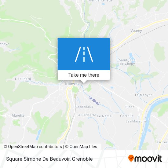 Square Simone De Beauvoir map