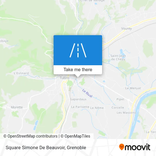 Square Simone De Beauvoir map