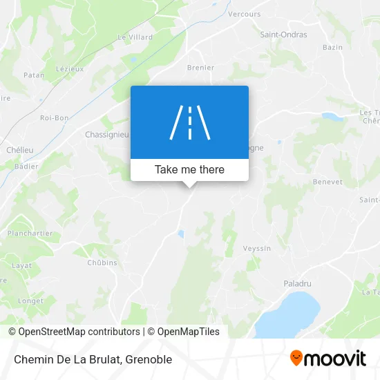 Chemin De La Brulat map
