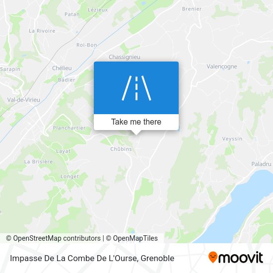 Impasse De La Combe De L'Ourse map