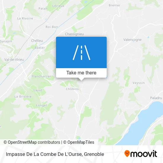 Impasse De La Combe De L'Ourse map