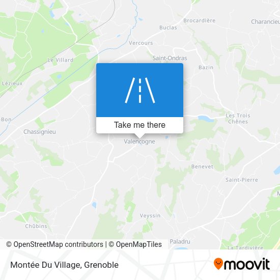 Montée Du Village map