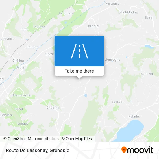 Route De Lassonay map