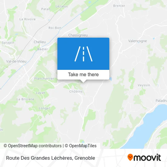 Route Des Grandes Léchères map