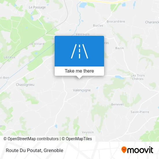 Route Du Poutat map