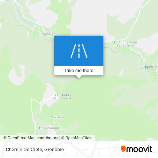 Chemin De Crête map