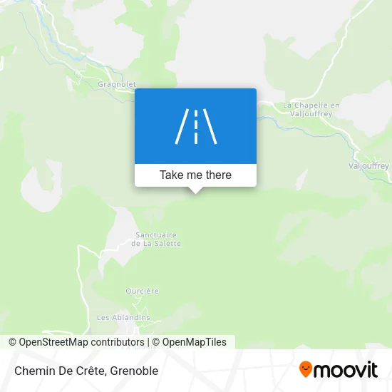 Chemin De Crête map
