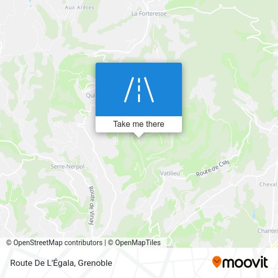 Route De L'Égala map