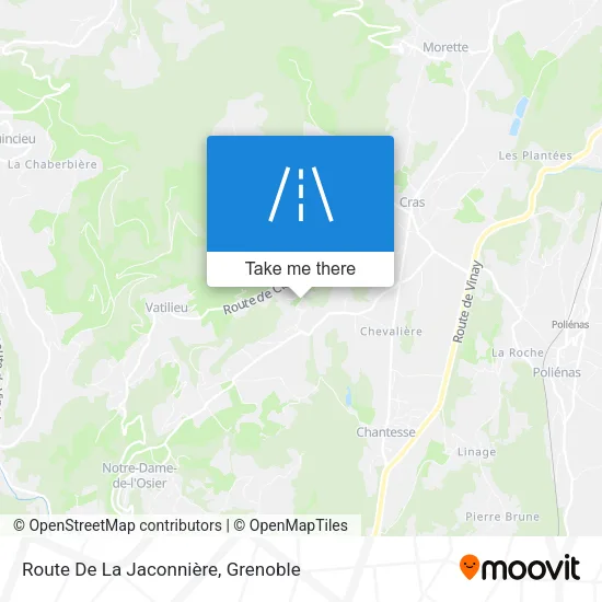 Route De La Jaconnière map