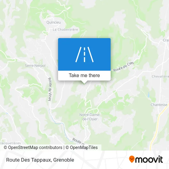 Route Des Tappaux map