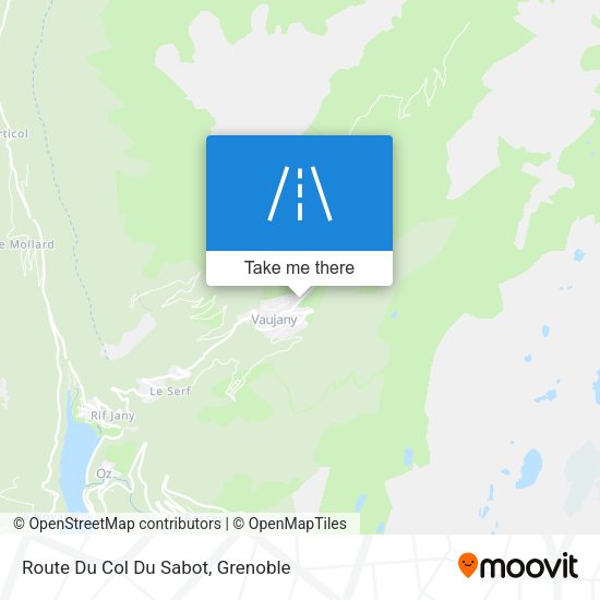Route Du Col Du Sabot map