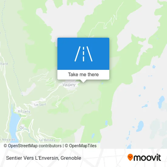 Sentier Vers L'Enversin map