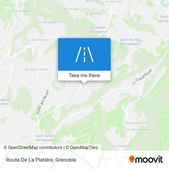 Route De La Platière map