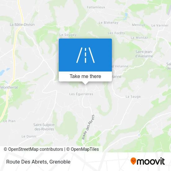 Route Des Abrets map
