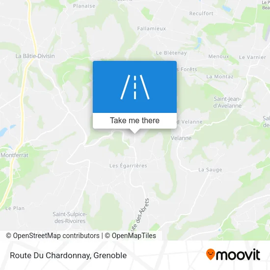 Route Du Chardonnay map