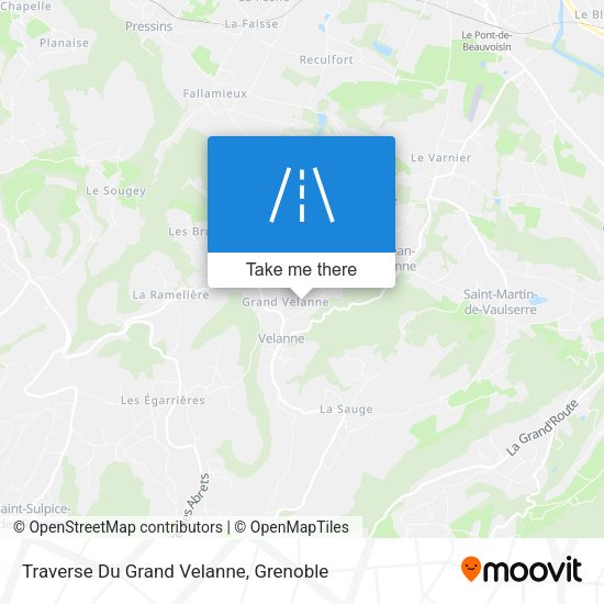 Traverse Du Grand Velanne map