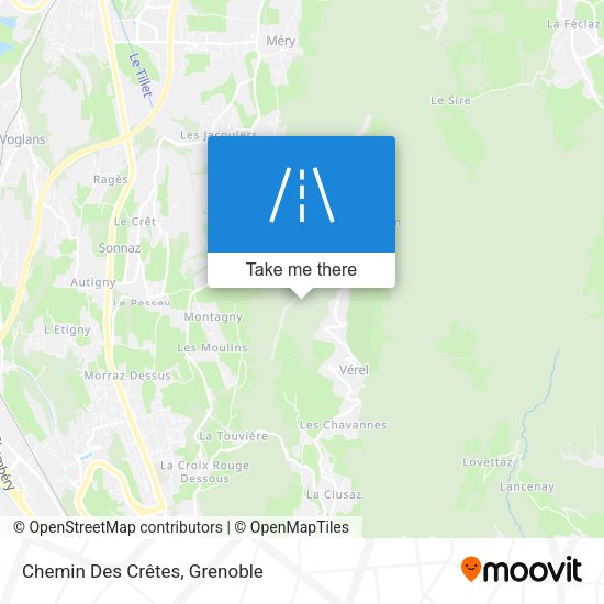 Chemin Des Crêtes map