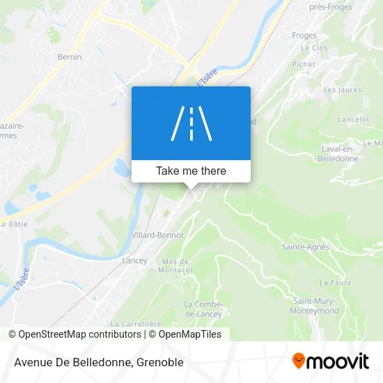 Avenue De Belledonne map