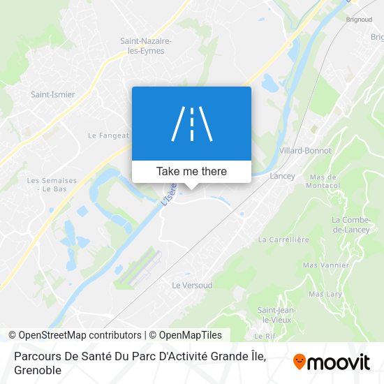 Parcours De Santé Du Parc D'Activité Grande Île map