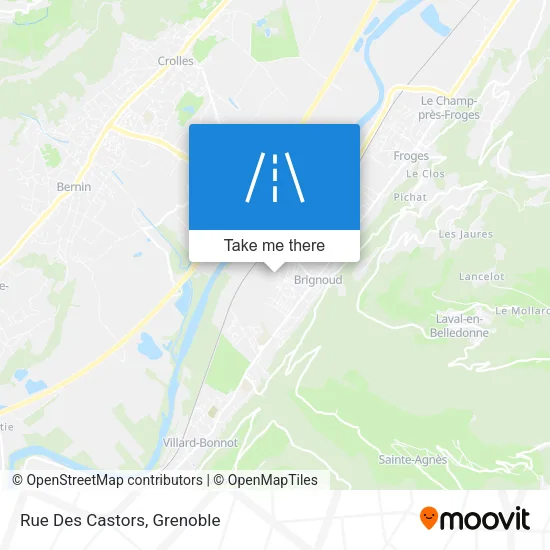 Rue Des Castors map