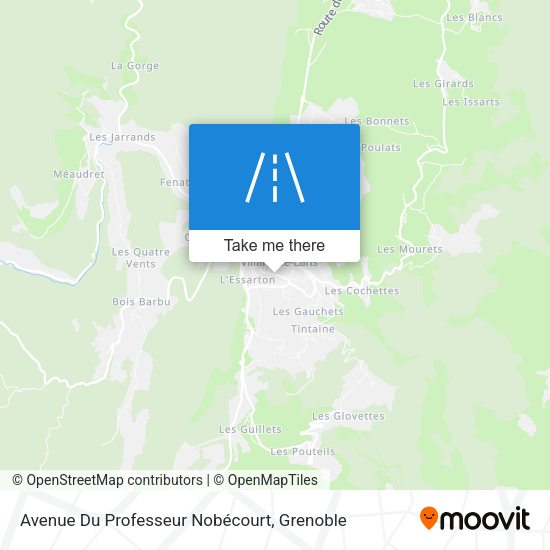Avenue Du Professeur Nobécourt map