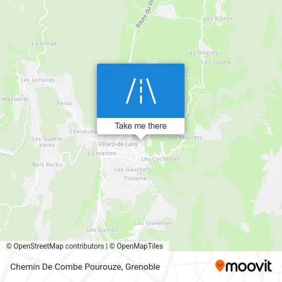 Chemin De Combe Pourouze map