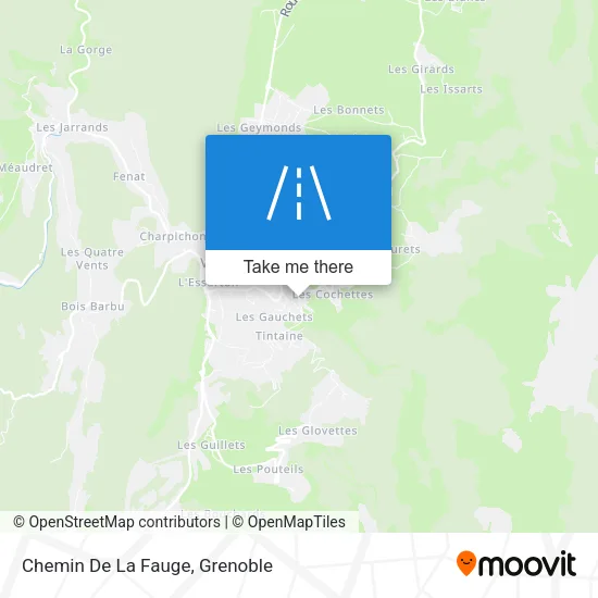 Chemin De La Fauge map