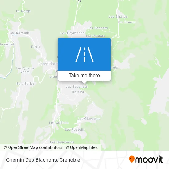 Chemin Des Blachons map