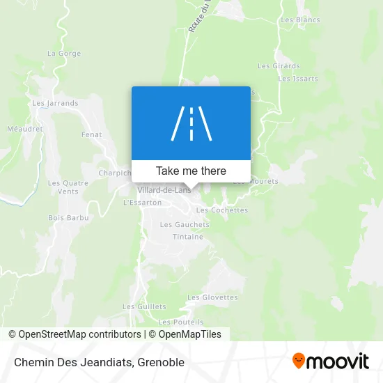 Chemin Des Jeandiats map