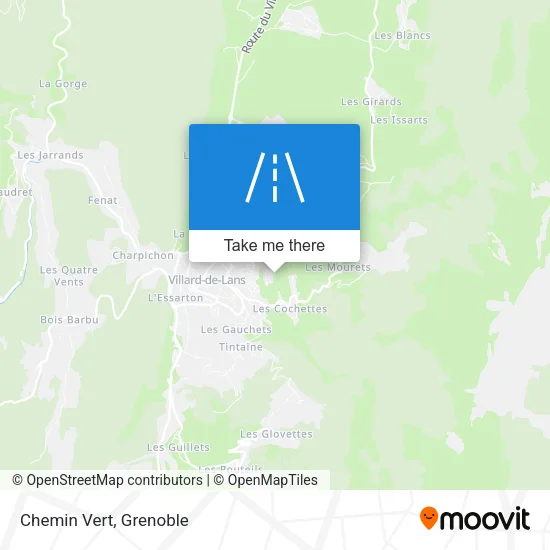 Chemin Vert map