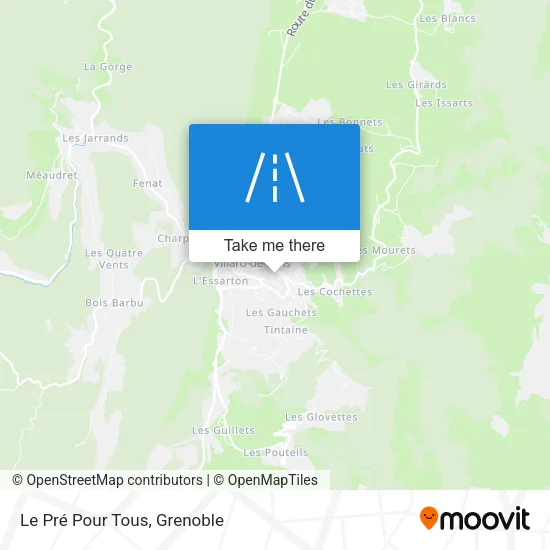 Le Pré Pour Tous map