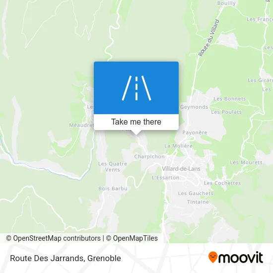 Route Des Jarrands map