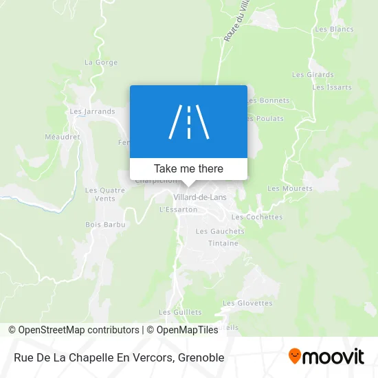 Rue De La Chapelle En Vercors map