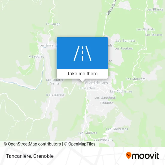 Tancanière map