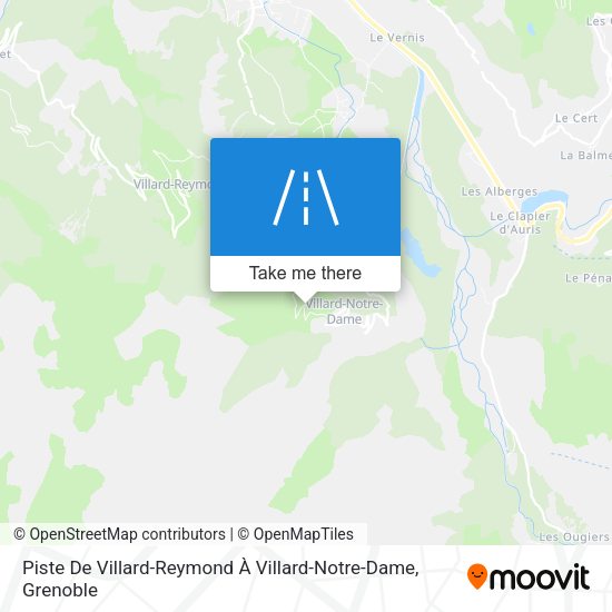 Piste De Villard-Reymond À Villard-Notre-Dame map