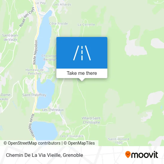 Chemin De La Via Vieille map
