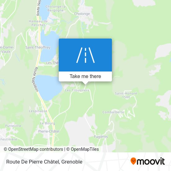 Route De Pierre Châtel map
