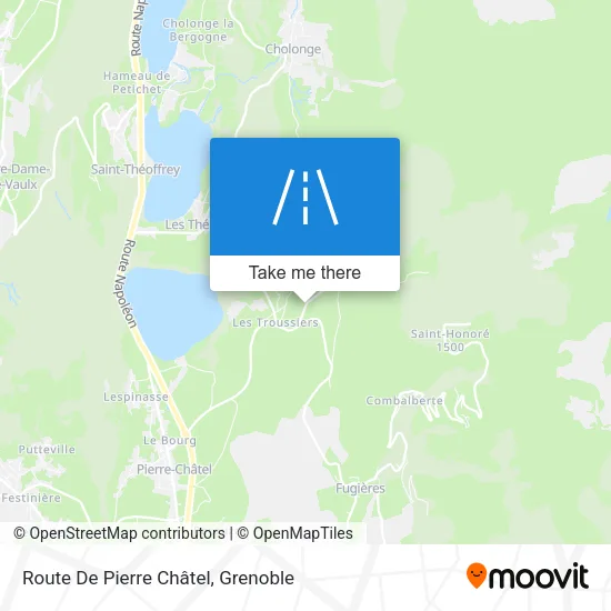 Route De Pierre Châtel map