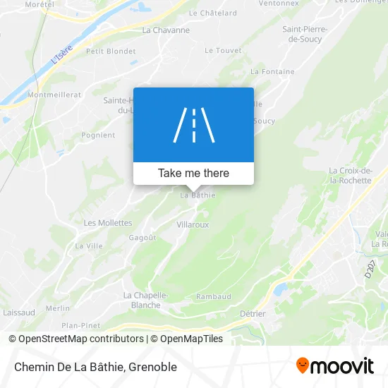 Chemin De La Bâthie map