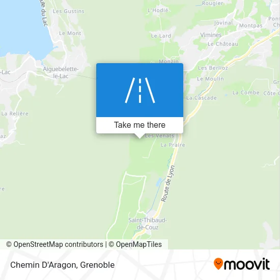 Chemin D'Aragon map