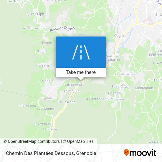 Chemin Des Plantées Dessous map