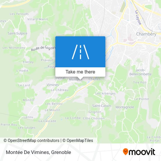 Montée De Vimines map