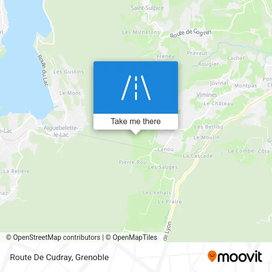 Route De Cudray map